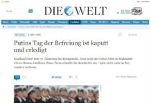Orwellsche Umdeutung in Perfektion?! oder „Das Ministerium für Wahrheit gibt bekannt!“ Die Welt - Putin