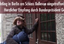Erster Flüchtling in Berlin am Schloss Bellevue eingetroffen!