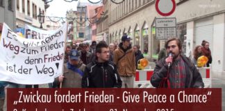 „Zwickau fordert Frieden – Give Peace A Chance“ (21.11.2015)
