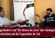Eingeschenkt.tv und „Die Stimme des Zorns“ über Ideologien, Sprechverbote und die Fragezeichen der Zeit