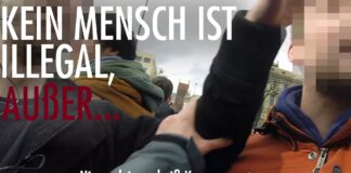 Kein Mensch ist illegal – außer…. (Zwischenfall auf der #AntiSIKO in #München)