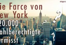 Die Farce von New York – 120000 Wahlberechtigte vermisst Die Farce von New York