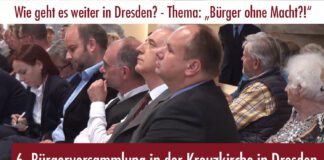 6. Bürgerversammlung in der Kreuzkirche in Dresden (09.06.2016) mit Stanislaw Tillich