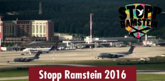 „Stopp Ramstein“ – Demo gegen die Militärbasis der USA in Ramstein