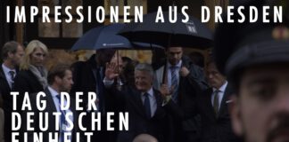 Tag der deutschen Einheit – Angela Merkel, Joachim Gauck und andere Politiker in Dresden