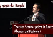 „Krieg gegen das Bargeld“ – Thorsten Schulte spricht in Bautzen (12.12.2016)