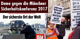 Demonstration gegen die NATO Sicherheitskonferenz in München am 18.02.2017