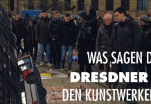 Was sagen Dresdner Bürger zu den Kunstprojekten „Monument“ und „Lampedusa 361“? | Fragen über Fragen