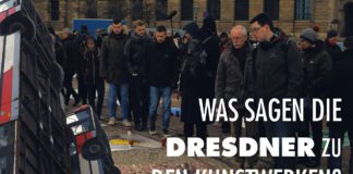 Was sagen Dresdner Bürger zu den Kunstprojekten „Monument“ und „Lampedusa 361“? | Fragen über Fragen