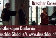 Dresdner Konzerte – Künstler sagen Danke an Druschba Global e.V. (05.03.2017)