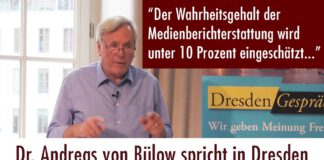 Lügen, Propaganda, Manipulation der Massen – Dr. Andreas von Bülow spricht in Dresden (13. Juni 2017)