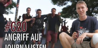 G20 Gipfel: Unser Reporter Max Bachmann wird attackiert.