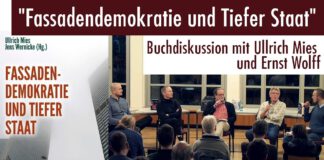 „Fassaden-Demokratie und Tiefer Staat“ – Buchdiskussion mit Ullrich Mies und Ernst Wolff (07.11.2017, TU Dresden)