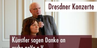 Dresdner Konzerte – Künstler sagen Danke an arche noVa e.V. Dresden