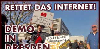 Demo in Dresden: Gegen Artikel 13, Uploadfilter und die geplante EU-Urheberrechtsreform