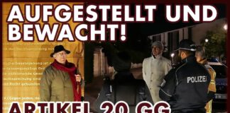 Ralph Boes: Der Artikel 20 Grundgesetz wird aufgestellt und bewacht.