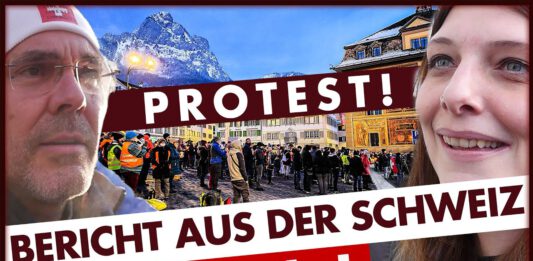 Schwyz (Schweiz) - Proteste gegen Corona Maßnahmen
