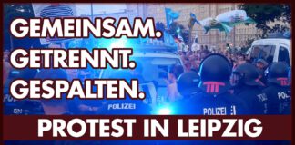 Gemeinsam gespalten: Protest in Leipzig. Heißer Herbst.