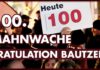 100. Mahnwache. Gratulation nach Bautzen!