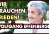 Wolfgang Effenberger: Kriege bringen keine Lösung!
