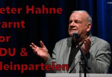 Peter Hahne warnt vor Kleinparteien und CDU⧸CSU