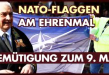 Demütigung der Russen: NATO-Flaggen am 9. Mai