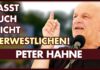 Sind wir noch zu retten!? Peter Hahne spricht in Freiberg.