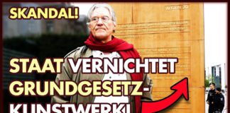 Skandal: Staat vernichtet Grundgesetz-Stele! | Ralph Boes